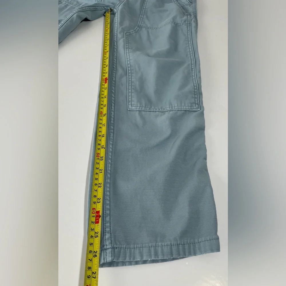 ANTHROPOLOGIE Pilcro The Roamer Blue Utility Cropped Pants Size 25 Straight Leg - Picture 13 of 14